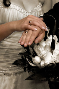 foto argollas dia de la boda