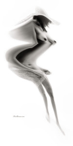 Fotografia chica desnuda distorsionada