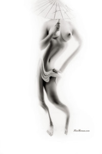 Foto desnudo artistico en blanco y negro