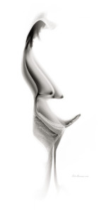 Foto desnudo artistico en blanco y negro
