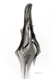 Foto desnudo artistico en blanco y negro