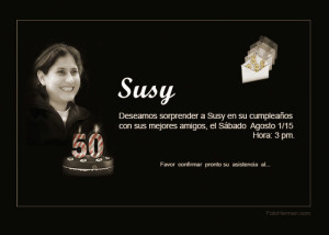 Foto tarjeta invitación