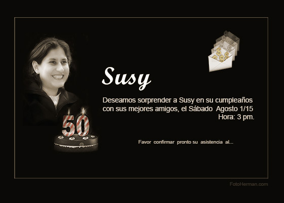 Foto tarjeta invitación