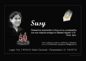 Foto tarjeta de invitación