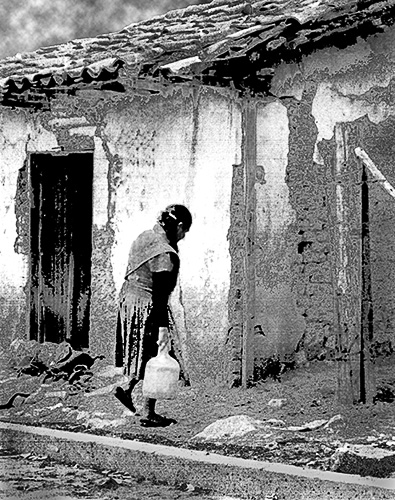 Foto solarizada abuela en Bogota