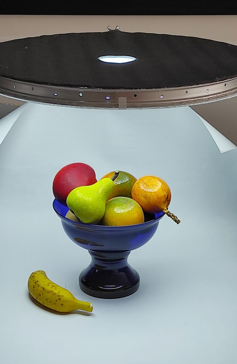 Caja de luz con producto