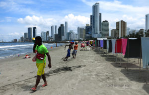 Foto pescadores en Cartagena, Colombia