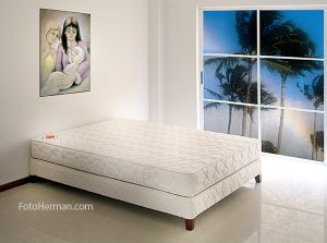 Fotografia ambientada de colchon