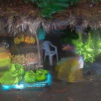 Venta frutas en dia lluvioso