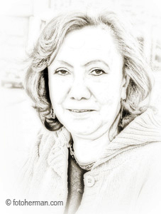 Retrato dama a lápiz en Photoshop