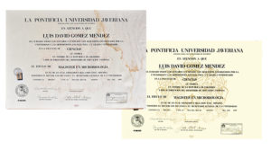 Diploma restaurado
