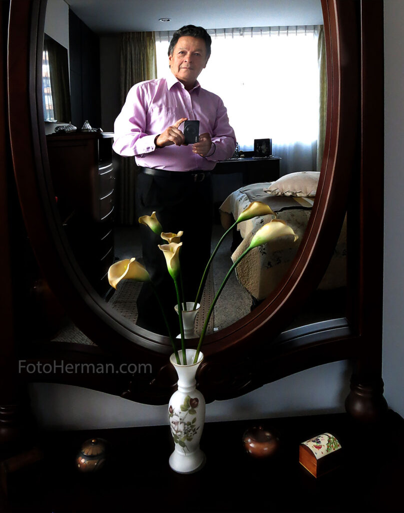 autorretrato en espejo